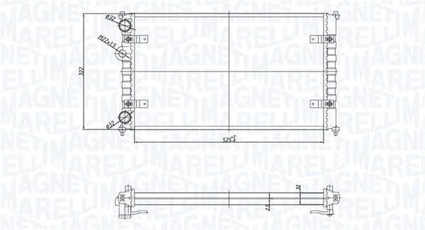 Radiateur Magneti Marelli 350213167700