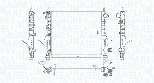 Radiateur Magneti Marelli 350213171800