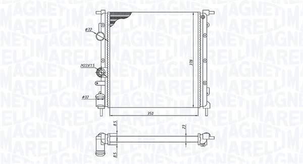 Radiateur Magneti Marelli 350213172100