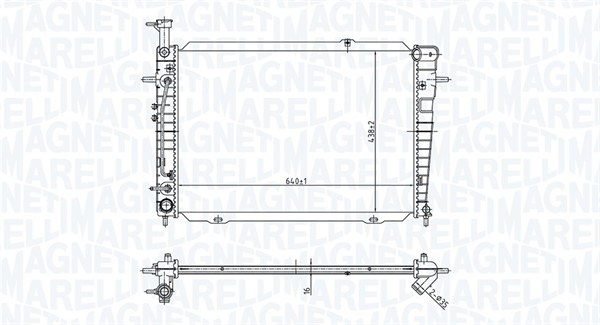 Radiateur Magneti Marelli 350213173300