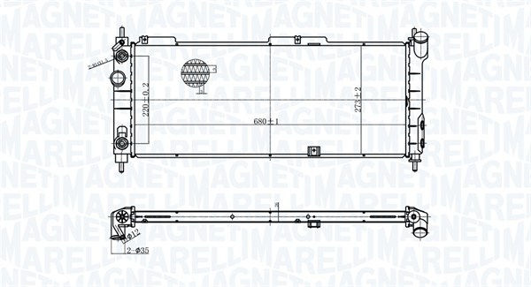 Magneti Marelli Radiateur 350213174400