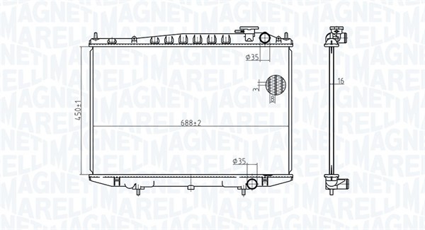 Magneti Marelli Radiateur 350213174500