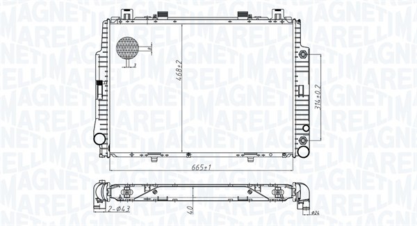 Magneti Marelli Radiateur 350213174700