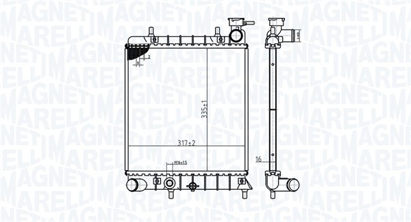 Magneti Marelli Radiateur 350213174800