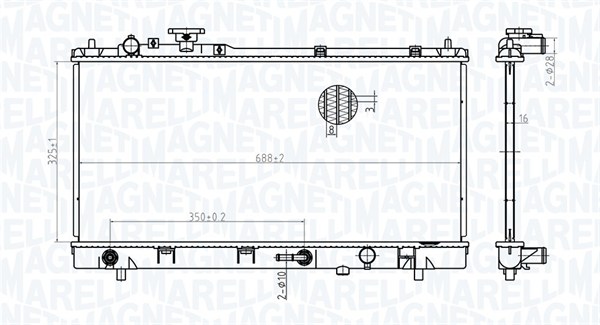 Radiateur Magneti Marelli 350213175200