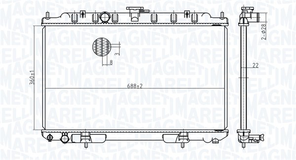 Radiateur Magneti Marelli 350213175700