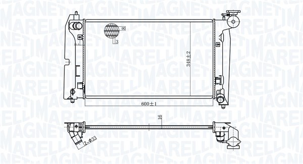 Radiateur Magneti Marelli 350213175800