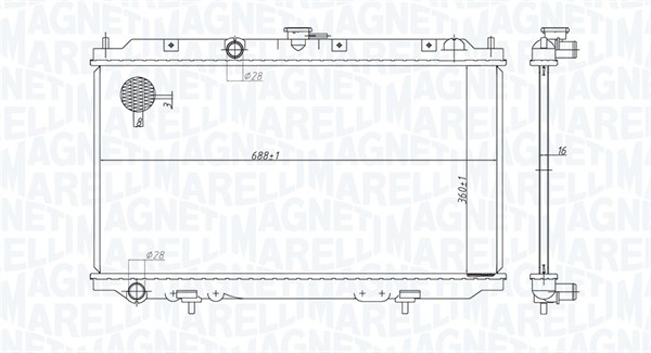 Radiateur Magneti Marelli 350213176200