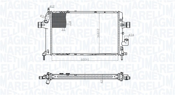 Magneti Marelli Radiateur 350213176700