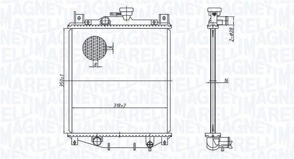 Radiateur Magneti Marelli 350213178400