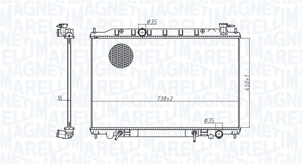 Radiateur Magneti Marelli 350213179200