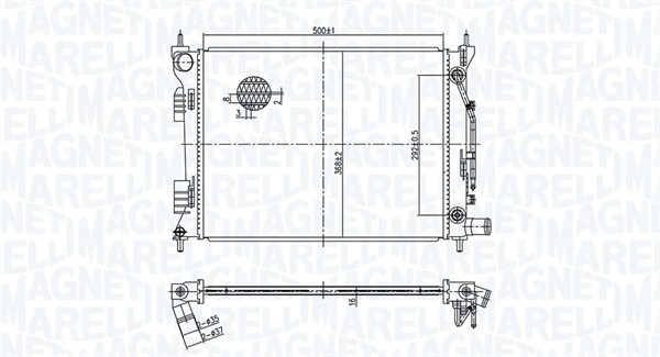 Radiateur Magneti Marelli 350213179400