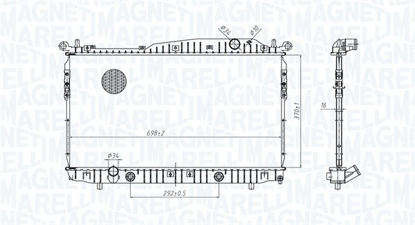 Radiateur Magneti Marelli 350213179600