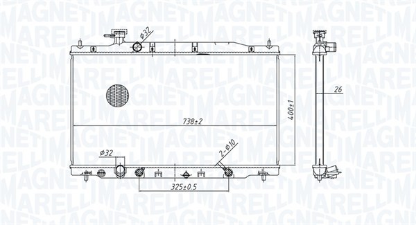 Radiateur Magneti Marelli 350213179900