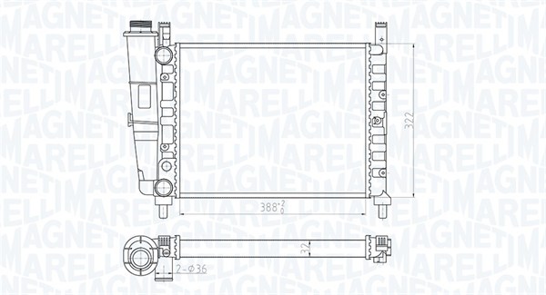 Radiateur Magneti Marelli 350213180200