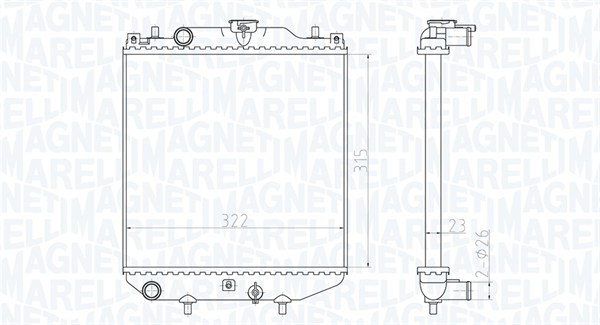 Magneti Marelli Radiateur 350213180300