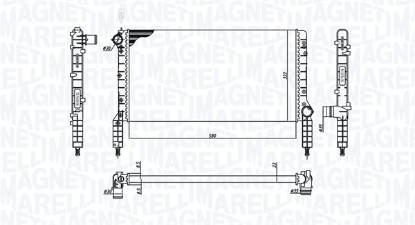 Magneti Marelli Radiateur 350213180000