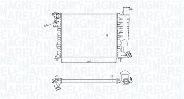 Radiateur Magneti Marelli 350213183400