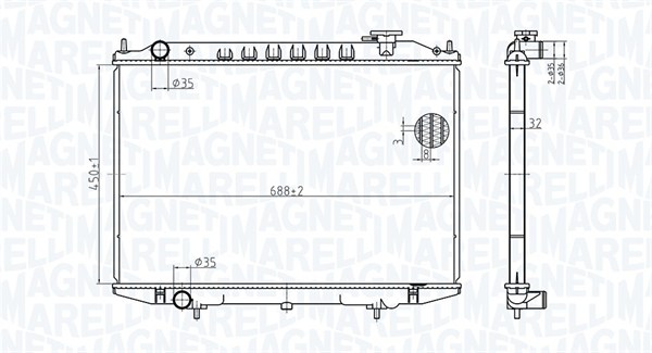 Magneti Marelli Radiateur 350213183500