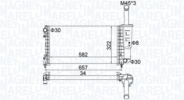 Radiateur Magneti Marelli 350213183700