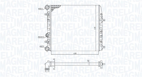 Magneti Marelli Radiateur 350213184600