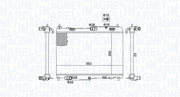 Radiateur Magneti Marelli 350213184700