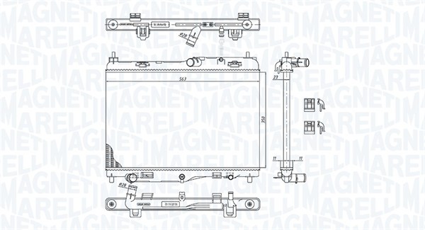 Radiateur Magneti Marelli 350213184800
