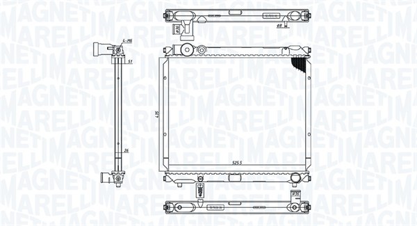 Radiateur Magneti Marelli 350213185900