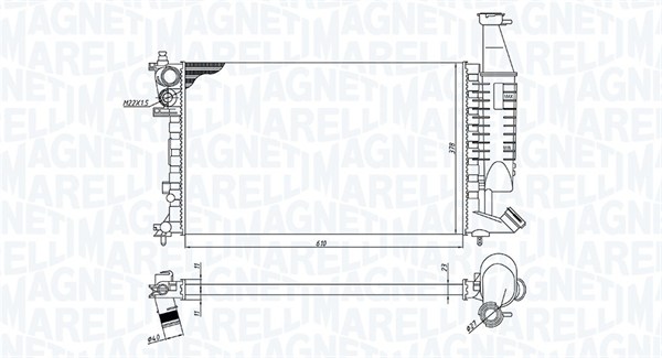 Magneti Marelli Radiateur 350213186400