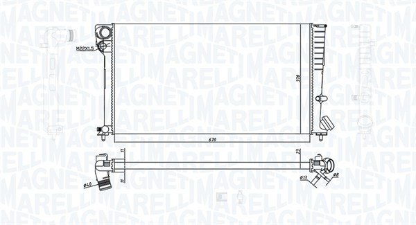 Magneti Marelli Radiateur 350213186500