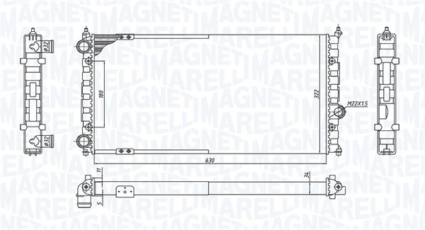 Magneti Marelli Radiateur 350213187800