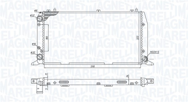 Radiateur Magneti Marelli 350213188700