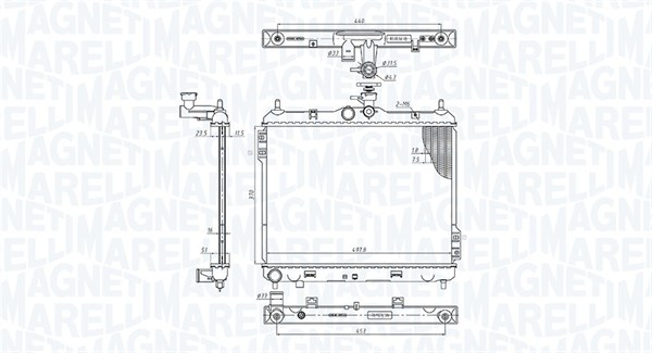 Magneti Marelli Radiateur 350213192200