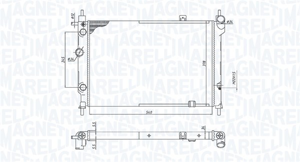Magneti Marelli Radiateur 350213193200