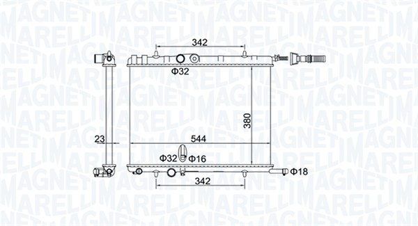 Radiateur Magneti Marelli 350213193400