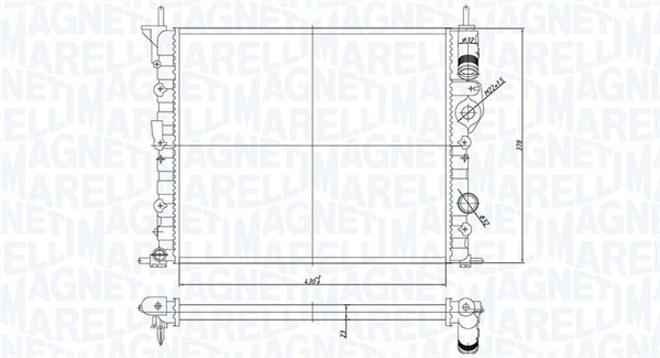 Radiateur Magneti Marelli 350213194700