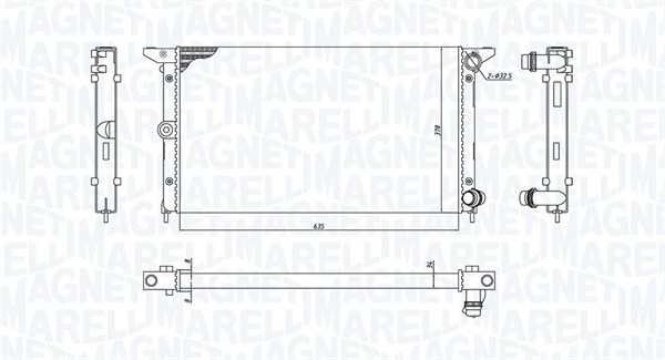 Radiateur Magneti Marelli 350213194900