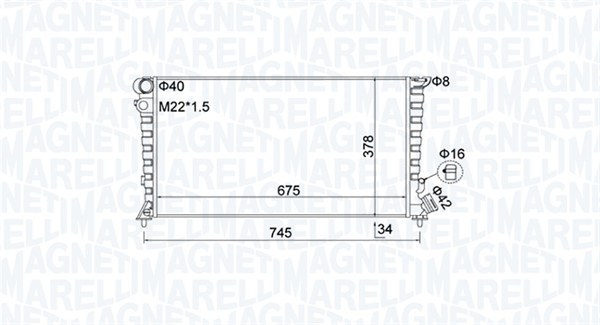 Magneti Marelli Radiateur 350213195100