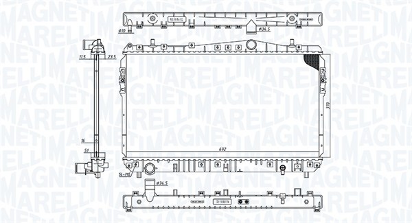 Magneti Marelli Radiateur 350213197600