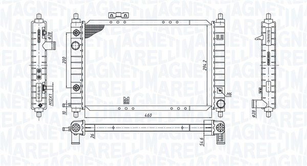 Magneti Marelli Radiateur 350213197800