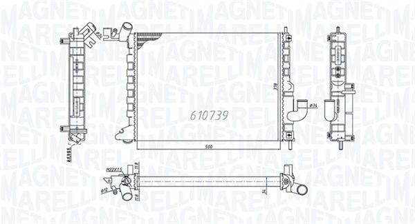 Radiateur Magneti Marelli 350213200200