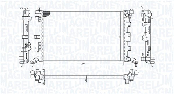 Radiateur Magneti Marelli 350213200300