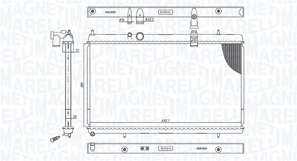 Magneti Marelli Radiateur 350213200900