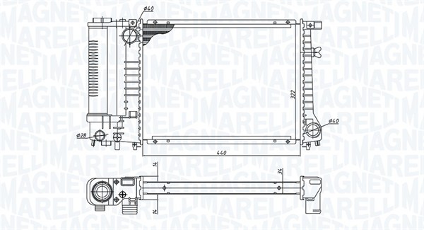 Magneti Marelli Radiateur 350213240000