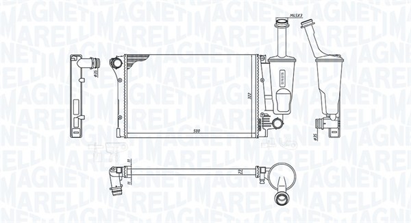 Radiateur Magneti Marelli 350213381000