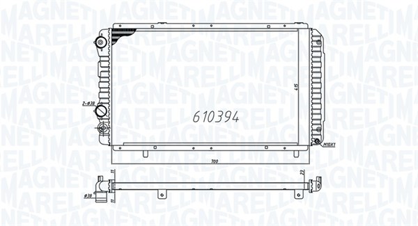 Radiateur Magneti Marelli 350213706000