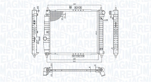 Radiateur Magneti Marelli 350213891000