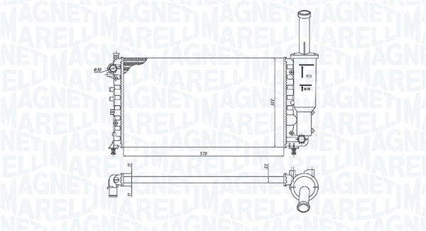 Magneti Marelli Radiateur 350213902000