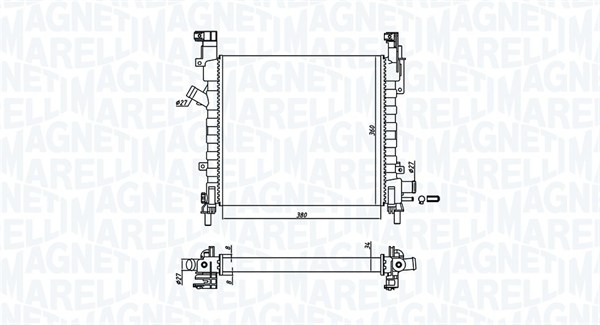 Magneti Marelli Radiateur 350213924000