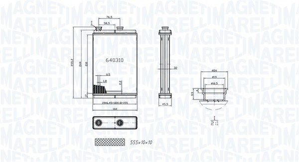 Magneti Marelli Kachelradiateur 350218065000